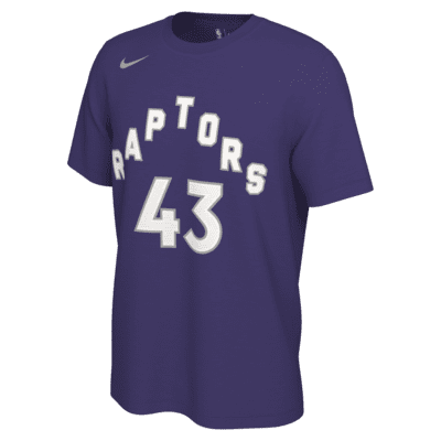 Nike Men s Pascal Siakam Purple Toronto Raptors 2020 21 Earned Edition Name Number T Shirt